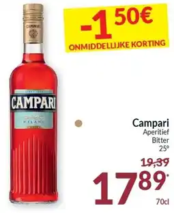 Intermarché Campari Aperitief Bitter 25° aanbieding