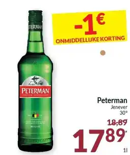 Intermarché Peterman Jenever 30° aanbieding