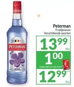 Intermarché Peterman Fruitjenever aanbieding
