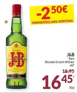 Intermarché J&B Rare Blended Scotch Whisky aanbieding