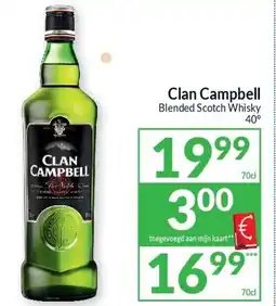 Intermarché Clan Campbell Blended Scotch Whisky aanbieding
