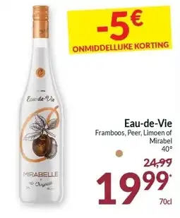 Intermarché Eau-de-Vie Framboos, Peer, Limoen of Mirabel 40° aanbieding