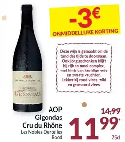 Intermarché AOP Gigondas Cru du Rhône aanbieding