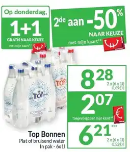 Intermarché Top Bonnen Plat of bruisend water In pak aanbieding