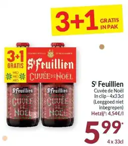 Intermarché St Feuillien Cuvée de Noël In clip aanbieding