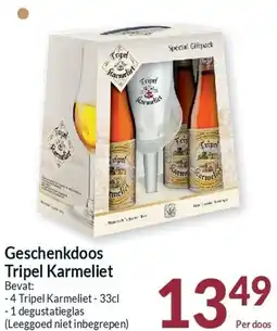 Intermarché Geschenkdoos Tripel Karmeliet aanbieding