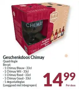 Intermarché Geschenkdoos Chimay Quadrilogie aanbieding