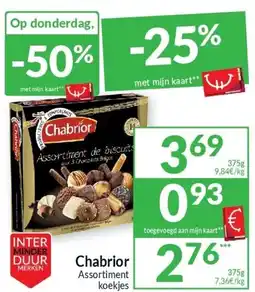 Intermarché Chabrior Assortiment koekjes aanbieding