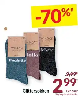 Intermarché Glittersokken aanbieding