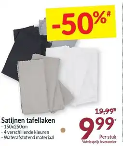 Intermarché Satijnen tafellaken aanbieding