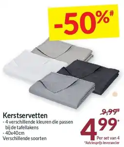 Intermarché Kerstservetten aanbieding