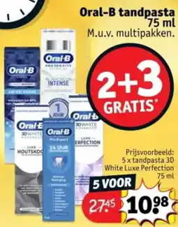 Kruidvat Oral-B tandpasta aanbieding