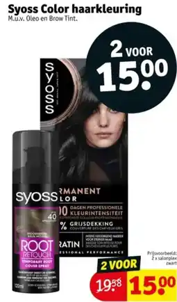 Kruidvat Syoss Color haarkleuring aanbieding