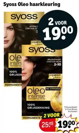 Kruidvat Syoss Oleo haarkleuring aanbieding
