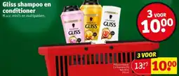 Kruidvat Gliss shampoo en conditioner aanbieding