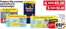 Kruidvat Pampers big economy pack luiers en Luierbroekjes aanbieding