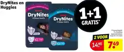 Kruidvat DryNites en Huggies aanbieding