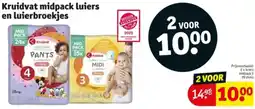 Kruidvat Kruidvat midpack luiers en luierbroekjes aanbieding