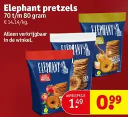 Kruidvat Elephant pretzels aanbieding