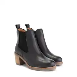 Decathlon Ivry - Dames enkellaars - 100% leer - Chelsea boots - Zwart aanbieding