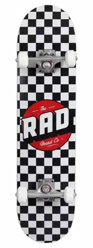 Decathlon RAD Checkers Compleet Skateboard - 7.75 - Zwart aanbieding