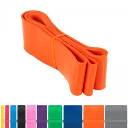 Decathlon Weerstandsband Oranje - Resistance band - 83 mm - Latex - 70 - 170 LBS aanbieding