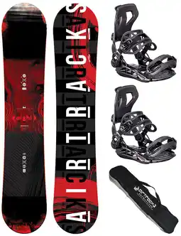 Decathlon Heren Snowboardset Eight Wide + Binding Master L + Snowboardtas aanbieding