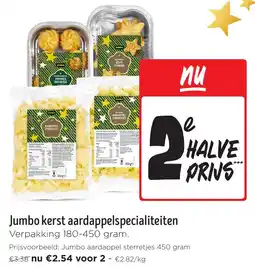 Jumbo Jumbo Kerst AardappelspecialiteiteJumbo kerst aardappelspecialiteiten Verpakking 180-450 gram. aanbieding