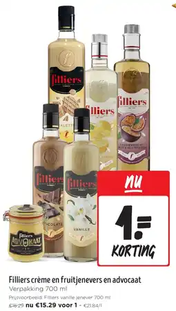 Jumbo Filliers Crème en Fruitjenevers en Advocaat aanbieding