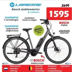 iTEK Lapierre Bosch Middenmotor E-Urban aanbieding