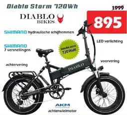 iTEK Diablo Bikes Storm 720 Wh aanbieding