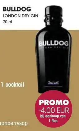 Prik en Tik Bulldog London Dry Gin aanbieding