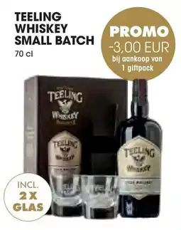 Prik en Tik Teeling Whiskey Small Batch aanbieding