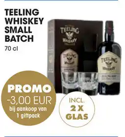 Prik en Tik Teeling whiskey small batch aanbieding