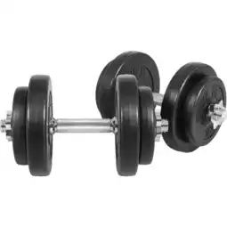 Decathlon Dumbellset - Halterset - Kunststof - 20 kg aanbieding