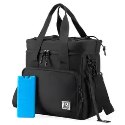 Decathlon Brisby Koeltas 15 Liter Zwart met Oranje aanbieding