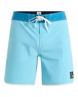 Decathlon Boardshort ORIGINAL SCALLOP 18 Blau Heren aanbieding