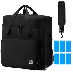 Decathlon Brisby Koeltas 40 Liter Zwart met Oranje aanbieding