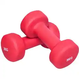 Decathlon Dumbells - Halterset - Aerobics - Vinyl - 6 kg (2 x 3 kg) aanbieding