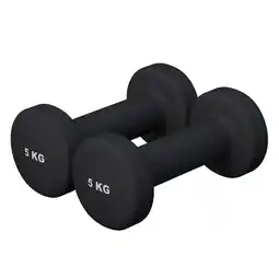 Decathlon Dumbellset - Halterset - Aerobics - Vinyl - 10 kg (2 x 5 kg) aanbieding