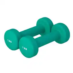 Decathlon Dumbellset - Halterset - Aerobics - Vinyl - 2 kg (2 x 1 kg) aanbieding