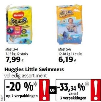 Colruyt Huggies little swimmers aanbieding