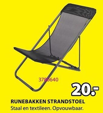 Jysk Runebakken strandstoel aanbieding