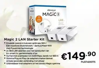 CompuDeals Devolo magic 2 lan starter kit aanbieding