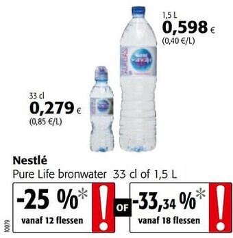 Colruyt Nestlé pure life bronwater aanbieding