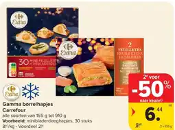 Carrefour Gamma borrelhapjes Carrefour aanbieding