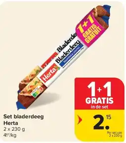 Carrefour Set bladerdeeg Herta aanbieding