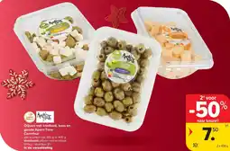Carrefour Olijven met knofl ook, kaas en gouda Apero Time Carrefour aanbieding