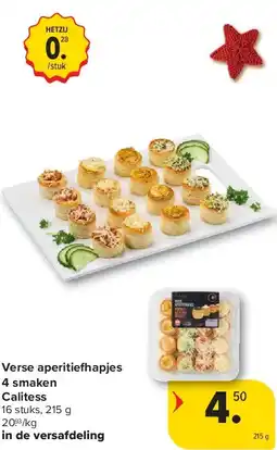 Carrefour Verse aperitie apjes 4 smaken Calitess aanbieding