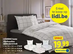 Lidl Fijnflanellen dekbedovertrek aanbieding